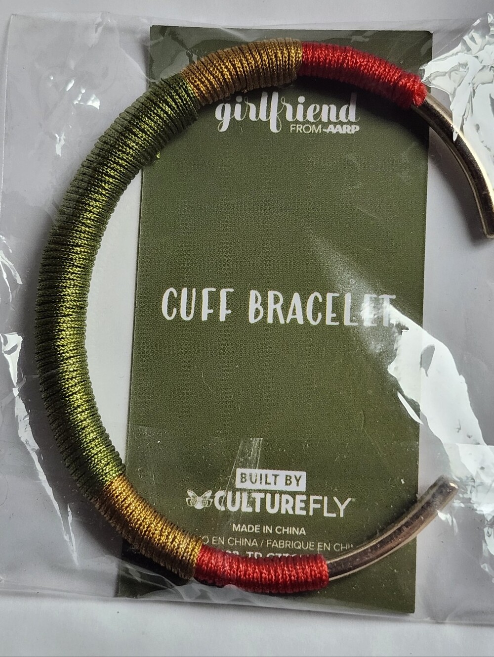 NWT Culturefly Girlfriend By AARP Multi Colored Cuff Bracelet